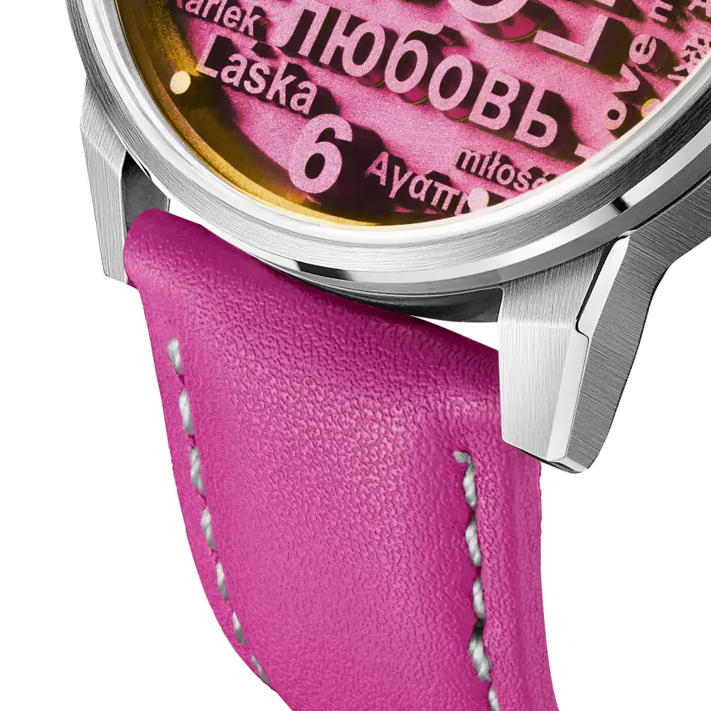 Daydream Pink Leather Strap-second-image